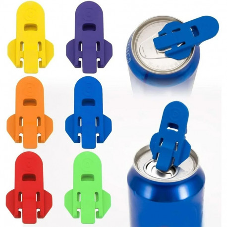 Mini Soda Can Opener (Nail Protection) (Orange)