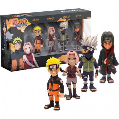 Collectible Action Figures - Naruto Shippuden Minix Set of 4 Assorted