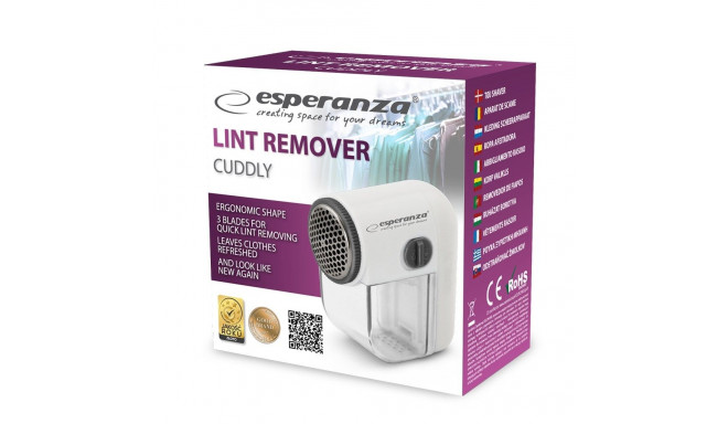 Clothes Shaver - Esperanza ECS003E Stainless Steel White