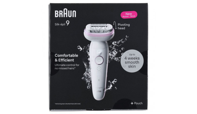 Epilator - Braun Silk-épil 9, Gold, White