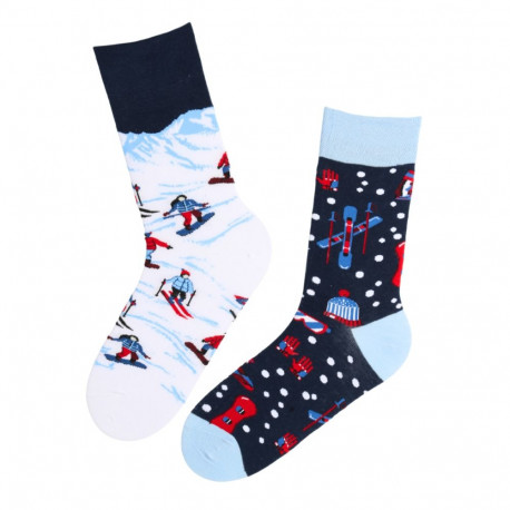 SOKISAHTEL TRAVEL sinised talvespordi puuvillased sokid 446