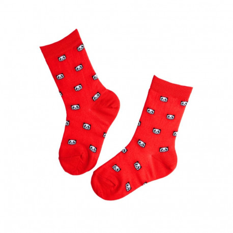 SOKISAHTEL RED PANDA punased meriinovillased sokid lastele 443