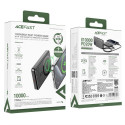 Powerbank Acefast M12-10000 PD20W ultra-slim, MagSafe compatible - black
