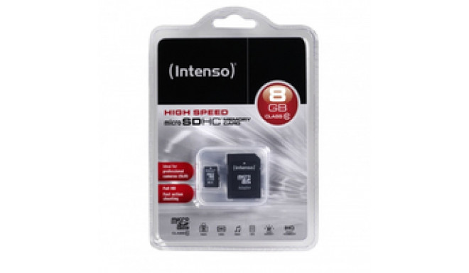 Intenso micro SD 8GB SDHC card class 10