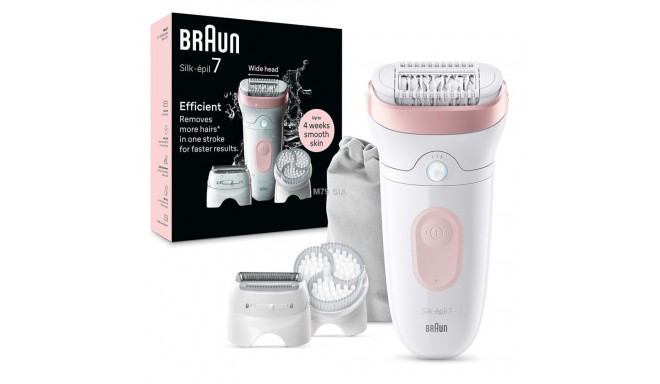 Braun Silk epil 7  Wet & Dry  balta/roza