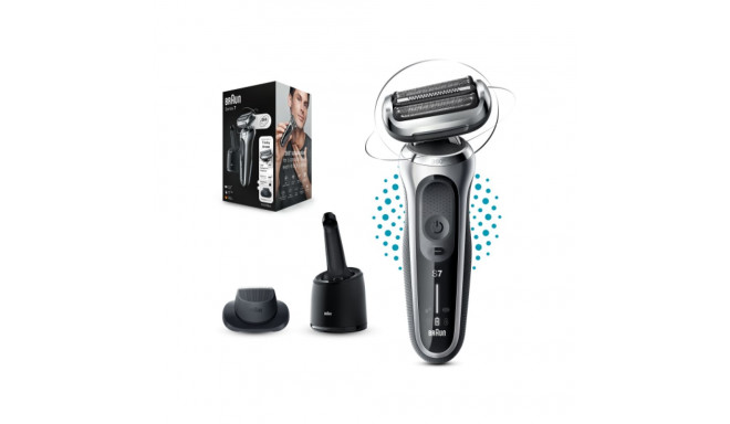 Braun Series 7 360 degrees  Flex  AutoSense  Wet & Dry  Silver/Black