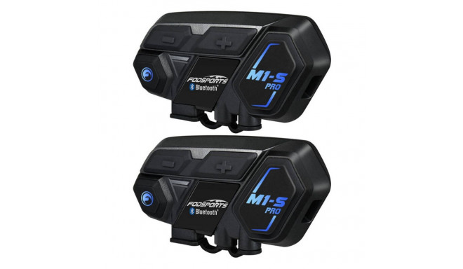 Fodsports M1-S Pro motorcycle intercom two-pack (black)