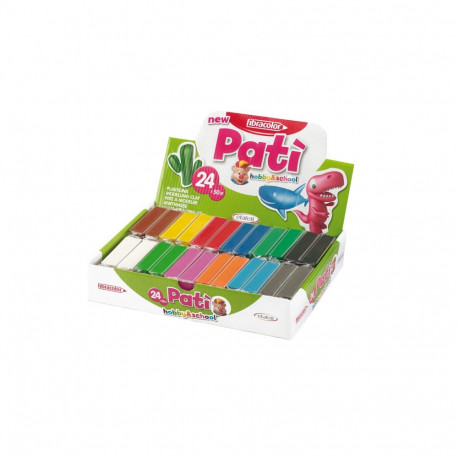 Plastiliin Fibracolor 12 värvi, 24 x 50g