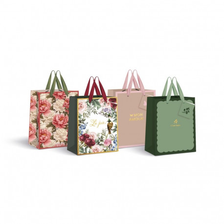 Kinkekott GOLD 210g L 33x46x10cm assortii, Interdruk