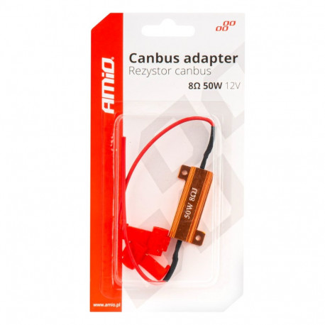 LED Canbus relee takisti 8Ω 50W