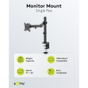 Single Flex monitor mount, black for curved and flat monitors between 17 and 32 inches (43-81 cm) up