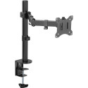 Single Flex monitor mount, black for curved and flat monitors between 17 and 32 inches (43-81 cm) up
