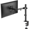 Single Flex monitor mount, black for curved and flat monitors between 17 and 32 inches (43-81 cm) up