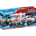 PLAYMOBIL Rescue Vehicles: Ambulance with Lights and Sound 70936