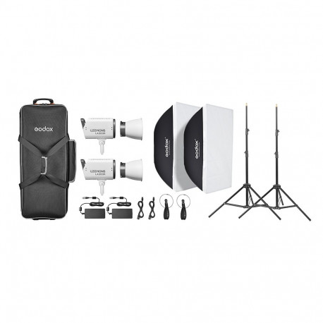 Godox Litemons LA300R RGB LED Video Light 2 light kit