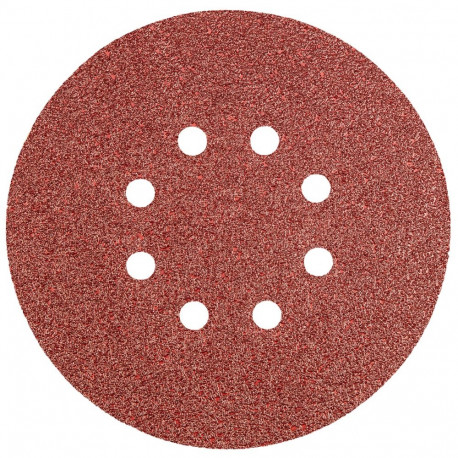 Krążki ścierne 150 mm, K40, 5 szt., z 8 otworami (5 tk.)