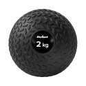 Väike treening- ja rehabilitatsioonimeditsiinipall Slam Ball 23cm 2kg, REBEL ACTIVE