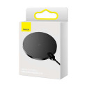Juhtmevaba laadimisalus Digital LED 15W, must, Baseus