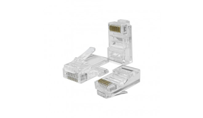 QOLTEC 54551 RJ45 modular connector / CAT5e / UTP / Gold plated contacts / 10 pieces