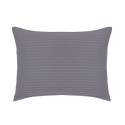 BED COV SET STRIPED SATEEN GREY 160X200