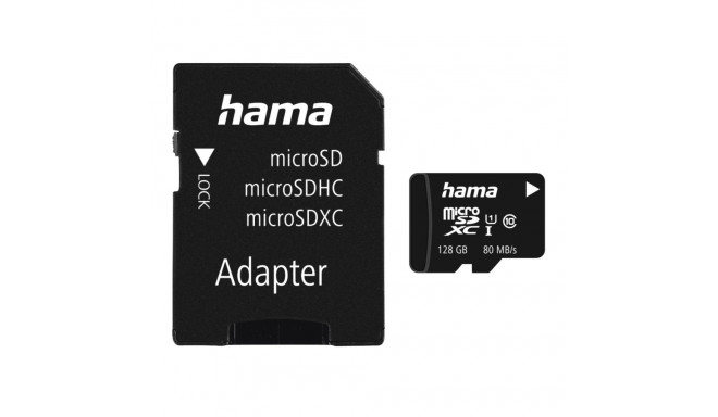 Hama 00124158 microSDXC 128GB Class 10 UHS-I