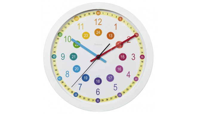 Hama 00186395 Easy Learning Wall clock