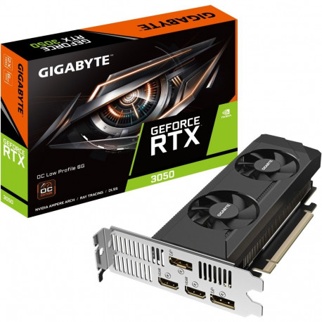 "RTX 3050 6GB Gigabyte OC Low Profile GDDR6"