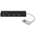 "Belkin USB 2.0 HUB, 1:4, SLIM, Passiv, Schwarz"