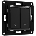 "Shelly Accessories ""Wall Switch 2"" Wandtaster 2-fach Schwarz"