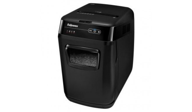 Fellowes Cross-Cut Shredder | AutoMAX 150C | Black | Paper shredding | Shredding CDs | Credit cards 