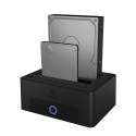 Raidsonic Icy Box IB-1232CL-U3 Dockingstation, 2x SATA 2,5" and/or 3,5" to 1x USB 3.2 Gen 1 Host + U