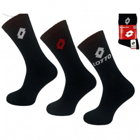 LOTTO Terry Socks Black 3 Pairs 069739 (38-42)