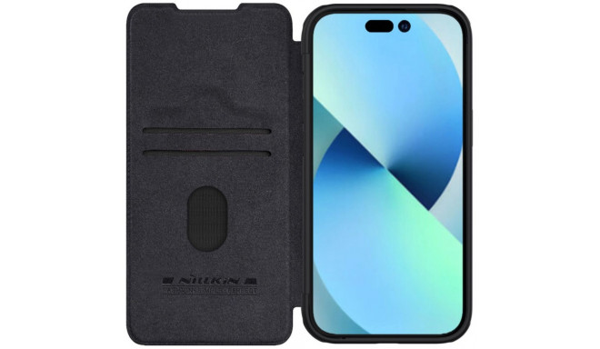 Nillkin case Qin Pro Leather Flip Case Apple iPhone 15, black