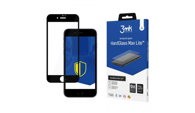 Tempered glass 3mk HardGlass Max Lite Black for Apple iPhone 7/8/SE 2020/2022