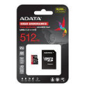 ADATA High Endurance MicroSDXC 512 GB Class 10 UHS-I/U3 A2 V30 (AUSDX512GUI3V30SHA2-RA1)