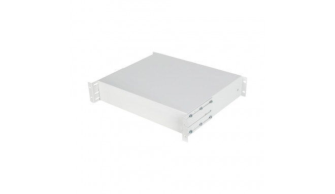 19" DRAWER 2U/483X360MM MAX LOAD CAPACITY UP TO 90KG 4 POINT ASSEMBLY GREY LANBERG