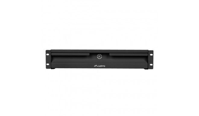 19" DRAWER 2U/483X360MM MAX LOAD CAPACITY UP TO 90KG 4 POINT ASSEMBLY BLACK LANBERG