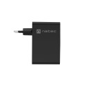 USB CHARGER NATEC RIBERA GAN 3X USB-C + 1X USB-A 100W BLACK
