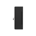 RACK CABINET 19" WALL-MOUNT 6U+3U/540X200 LOW-PROFILE BLACK LANBERG (ASSEMBLED)