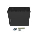 RACK CABINET 19" WALL-MOUNT 6U+3U/540X200 LOW-PROFILE BLACK LANBERG (ASSEMBLED)