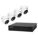 78-671# Zestaw monitoringu poe blow 4x5mp 1tb bl-ki5t4/poe/1tb 4x kamery kopułowe 5mp dysk hdd1tb