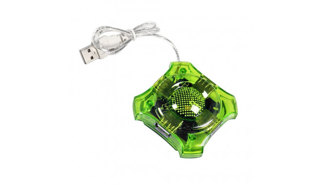 EA150G Esperanza USB 2.0 jaotur 4x USB täht roheline