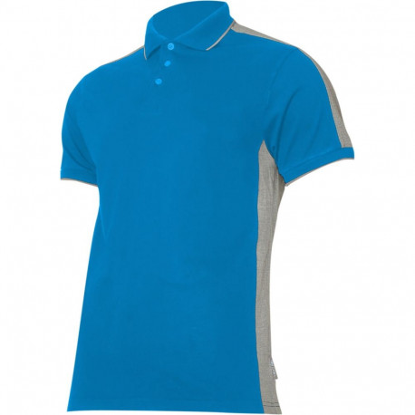 Koszulka polo 190g/m2, niebiesko-szara, "m", ce, lahti