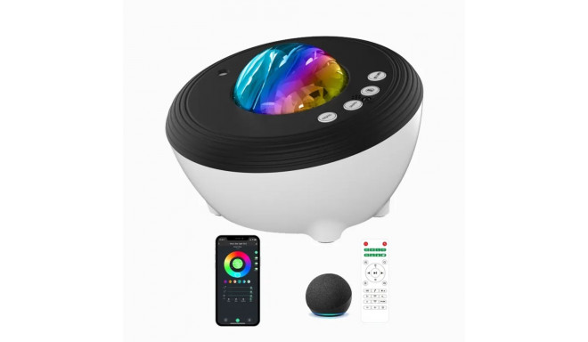 Elight J1 Aurora projector with atmosphere sounds & Bluetooth speaker Smart Wi-Fi Bluetooth App cont
