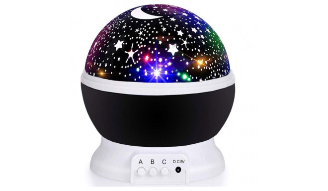 Elight L1 2in1 Rotating Star Sky projector and Night lamp with 4x AAA / USB Cable Black