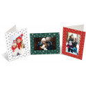 Adventa Christmas card with 10x15cm photo pocket, red