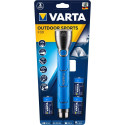 LED flashlight VARTA, 5W, 310 lm, 3xC batteries (included), distance up to 141 m, blue color
