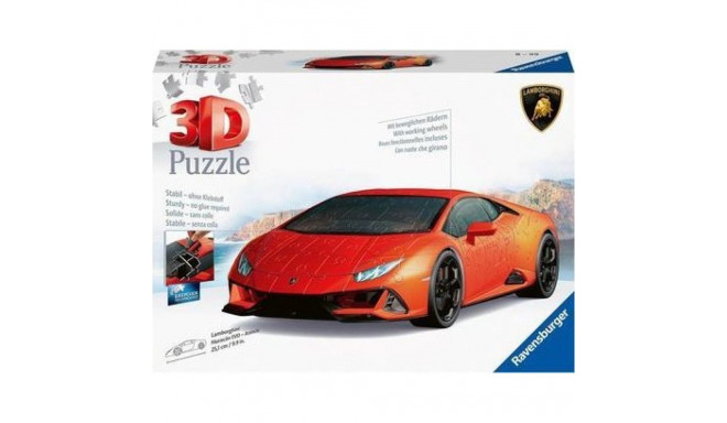 Ravensburger 3D Pusle Lamborghini Huracan Evo oranž