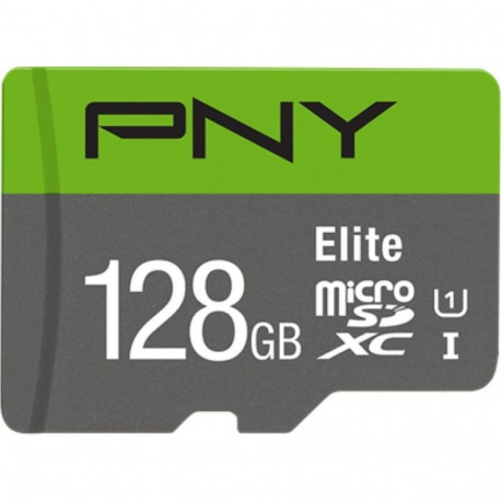 PNY Elite MicroSDXC 128 GB Class 10 UHS-I/U1 A1 V10 card (P-SDU128V11100EL-GE)