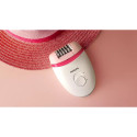 PHILIPS BRE235/00 Corded Compact Epilator (White and Pink)